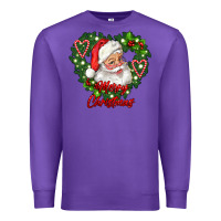 Purple merry christmas santa Premium Sweatshirt - RanaPortraitStore