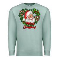 Seafoam merry christmas santa Premium Sweatshirt - RanaPortraitStore