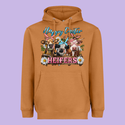 Heavyweight Hoodie Happy Easter Heifers