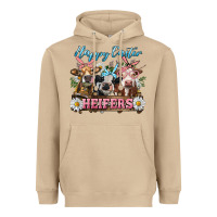 Mushroom Happy Easter Heifers Heavyweight Hoodie - RanaPortraitStore
