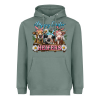 Sage Happy Easter Heifers Heavyweight Hoodie - RanaPortraitStore