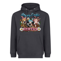 Smoke Happy Easter Heifers Heavyweight Hoodie - RanaPortraitStore