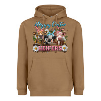 Toasted Coconut Happy Easter Heifers Heavyweight Hoodie - RanaPortraitStore