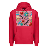 Cardinal Teacher Seamless Pattern Premium Hoodie - BundleAndBundleShop