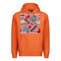 Carrot Teacher Seamless Pattern Premium Hoodie - BundleAndBundleShop