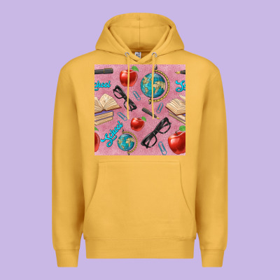 Teacher Seamless Pattern Premium Hoodie Designed By Bundleandbundleshop