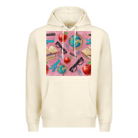Sandshell Teacher Seamless Pattern Premium Hoodie - BundleAndBundleShop