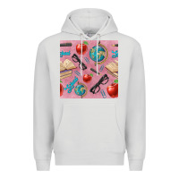 Dove Grey Teacher Seamless Pattern Premium Hoodie - BundleAndBundleShop