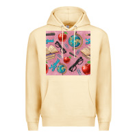 Pina Colada Teacher Seamless Pattern Premium Hoodie - BundleAndBundleShop