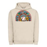 Pigment French Oak baseball rainbow Urban Hoodie - Artiststas
