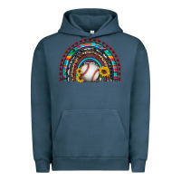 Pigment Midnight Navy baseball rainbow Urban Hoodie - Artiststas