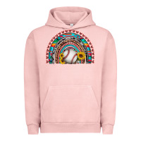 Pigment Salmon baseball rainbow Urban Hoodie - Artiststas