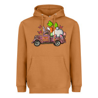 Meerkat happy easter pink truck with bunny Heavyweight Hoodie - RanaPortraitStore