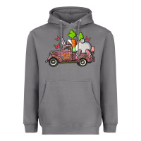 Storm happy easter pink truck with bunny Heavyweight Hoodie - RanaPortraitStore