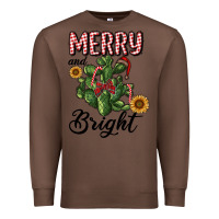 Chestnut merry and bright with cactus Premium Sweatshirt - RanaPortraitStore