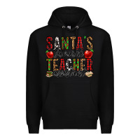 Black santa's favorite teacher assistant Premium Hoodie - Jasminsmagicworld