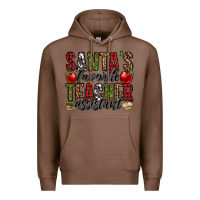 Chestnut santa's favorite teacher assistant Premium Hoodie - Jasminsmagicworld