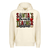 Sandshell santa's favorite teacher assistant Premium Hoodie - Jasminsmagicworld