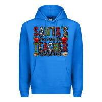 True Royal santa's favorite teacher assistant Premium Hoodie - Jasminsmagicworld