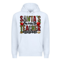 White santa's favorite teacher assistant Premium Hoodie - Jasminsmagicworld