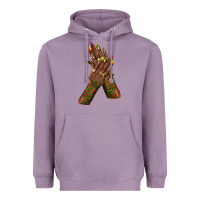 Lavender juneteenth nail art with afro hand Heavyweight Hoodie - texasbilliewilder