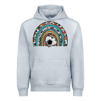 Heather Grey soccer rainbow Urban Hoodie - Artiststas