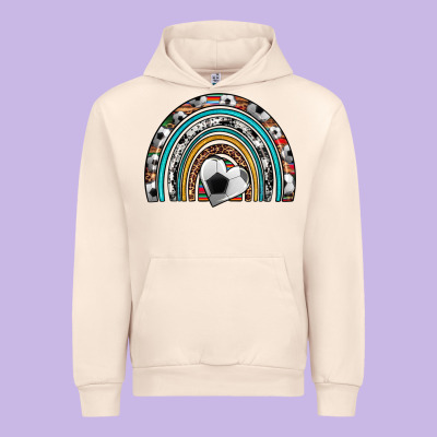 Soccer Rainbow Urban Hoodie Designed By Artiststas