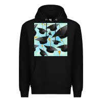 Black graduation cap seamless pattern Premium Hoodie - BundleAndBundleShop