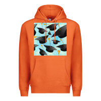 Carrot graduation cap seamless pattern Premium Hoodie - BundleAndBundleShop