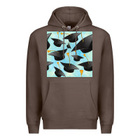 Coffee graduation cap seamless pattern Premium Hoodie - BundleAndBundleShop
