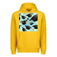 Lemon graduation cap seamless pattern Premium Hoodie - BundleAndBundleShop