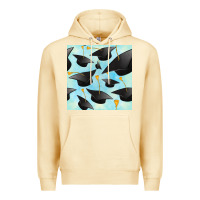 Pina Colada graduation cap seamless pattern Premium Hoodie - BundleAndBundleShop