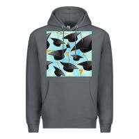 Rock graduation cap seamless pattern Premium Hoodie - BundleAndBundleShop