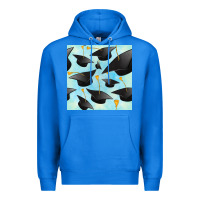 True Royal graduation cap seamless pattern Premium Hoodie - BundleAndBundleShop