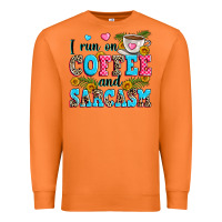 Carrot i run on coffee and sarcasm Premium Sweatshirt - Zillion Design Studio