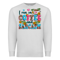 I Run On Coffee And Sarcasm Premium Sweatshirt | Teevron
