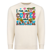 Sandshell i run on coffee and sarcasm Premium Sweatshirt - Zillion Design Studio