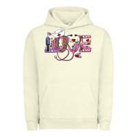 Pigment Pistachio valentine's day nurse love Urban Hoodie - AdoDesignShop