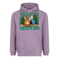 Lavender life is better around the campfire Heavyweight Hoodie - Zillion Design Studio