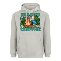 Moon Dust life is better around the campfire Heavyweight Hoodie - Zillion Design Studio