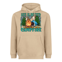 Mushroom life is better around the campfire Heavyweight Hoodie - Zillion Design Studio