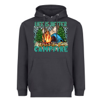 Smoke life is better around the campfire Heavyweight Hoodie - Zillion Design Studio