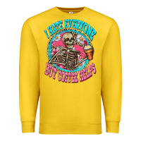 Lemon i hate everyone but coffee helps Premium Sweatshirt - Zillion Design Studio