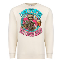 Sandshell i hate everyone but coffee helps Premium Sweatshirt - Zillion Design Studio
