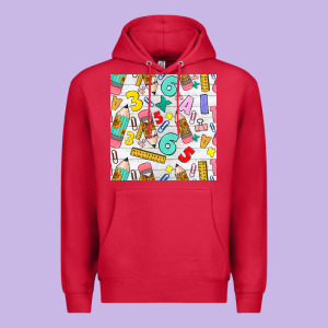 Back To School Seamless Pattern Premium Hoodie Designed By Bundleandbundleshop