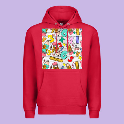 Back To School Seamless Pattern Premium Hoodie Designed By Bundleandbundleshop