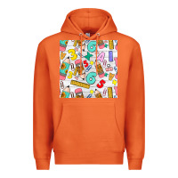 Carrot back to school seamless pattern Premium Hoodie - BundleAndBundleShop