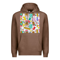 Chestnut back to school seamless pattern Premium Hoodie - BundleAndBundleShop