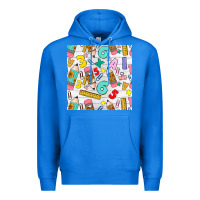 True Royal back to school seamless pattern Premium Hoodie - BundleAndBundleShop