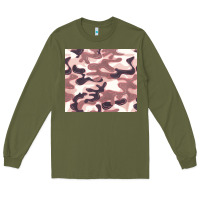 Army Green milky camouflage Long Sleeve Tee - BarkalooDesign